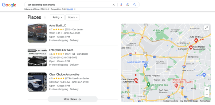 Listings dealerships reputation manage operates slope